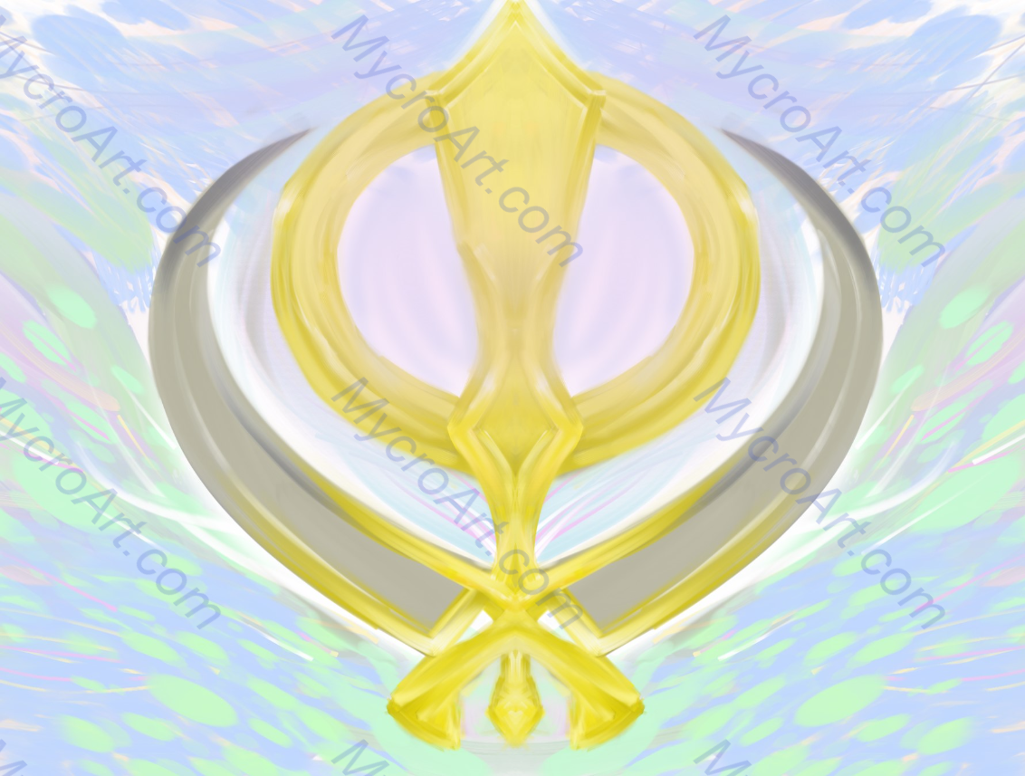 Sikh Khanda Painting